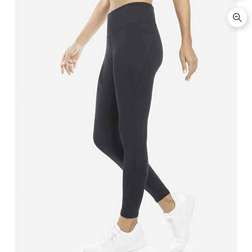 Danskin Black 7/8 Leggings With Side Pockets - Picture 2 of 5
